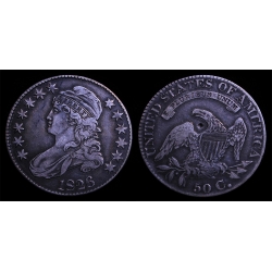 1826 Bust Half Dollar, O-115, R-5, XF Details